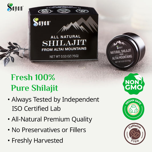 Close-up of Shilajit resin texture