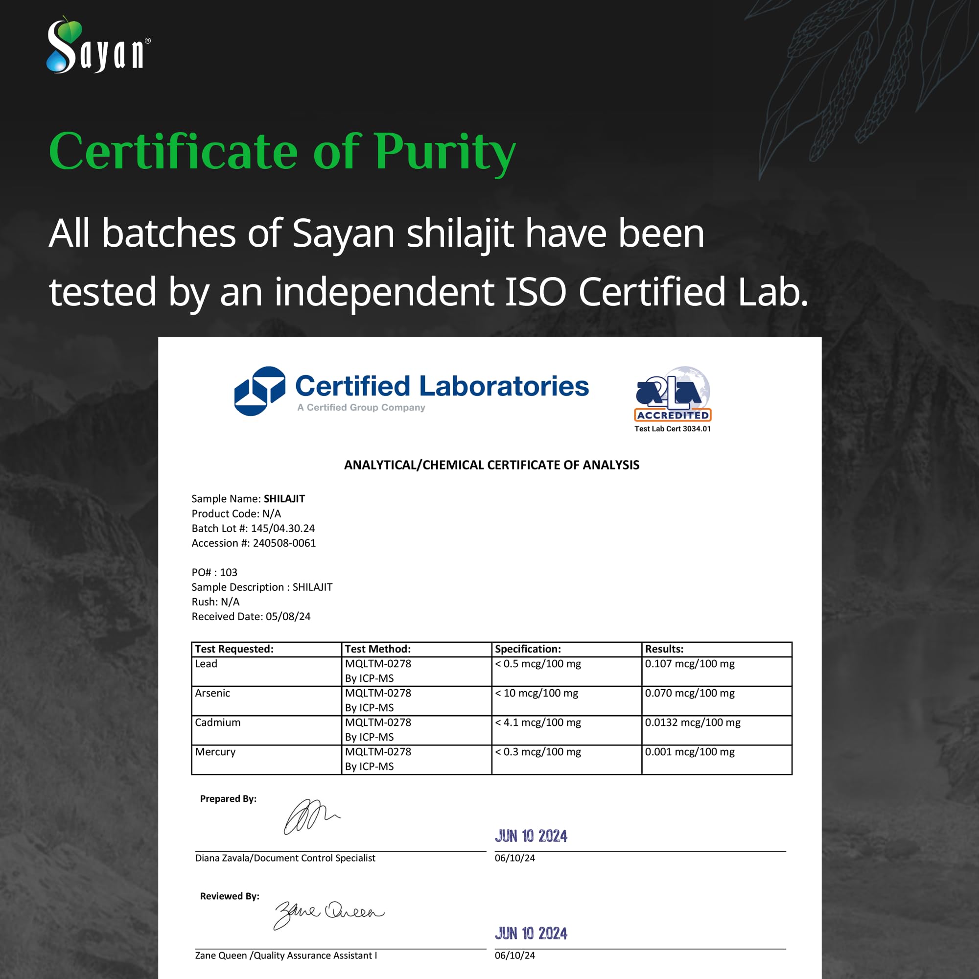 Healthy energy and detox lifestyle concept with Shilajit