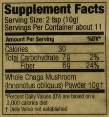 Close-up texture of coarse Chaga powder