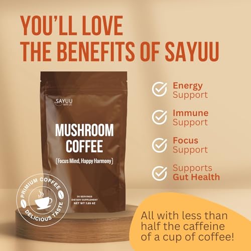 Organic ingredients and clean label on SAYUU Coffee jar