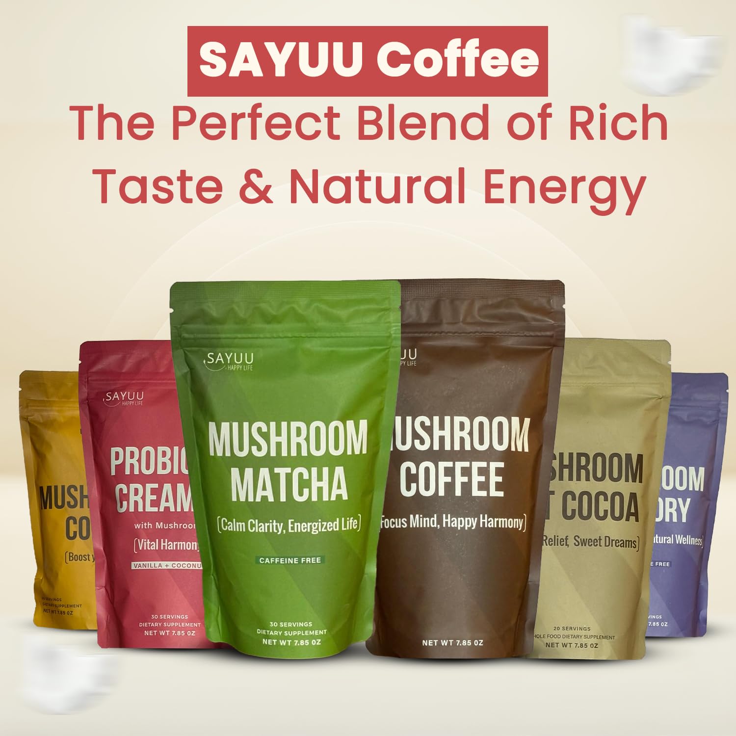 Frothy cappuccino-style beverage made with SAYUU Creamer
