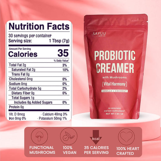 Back label showing ingredients and nutrition panel