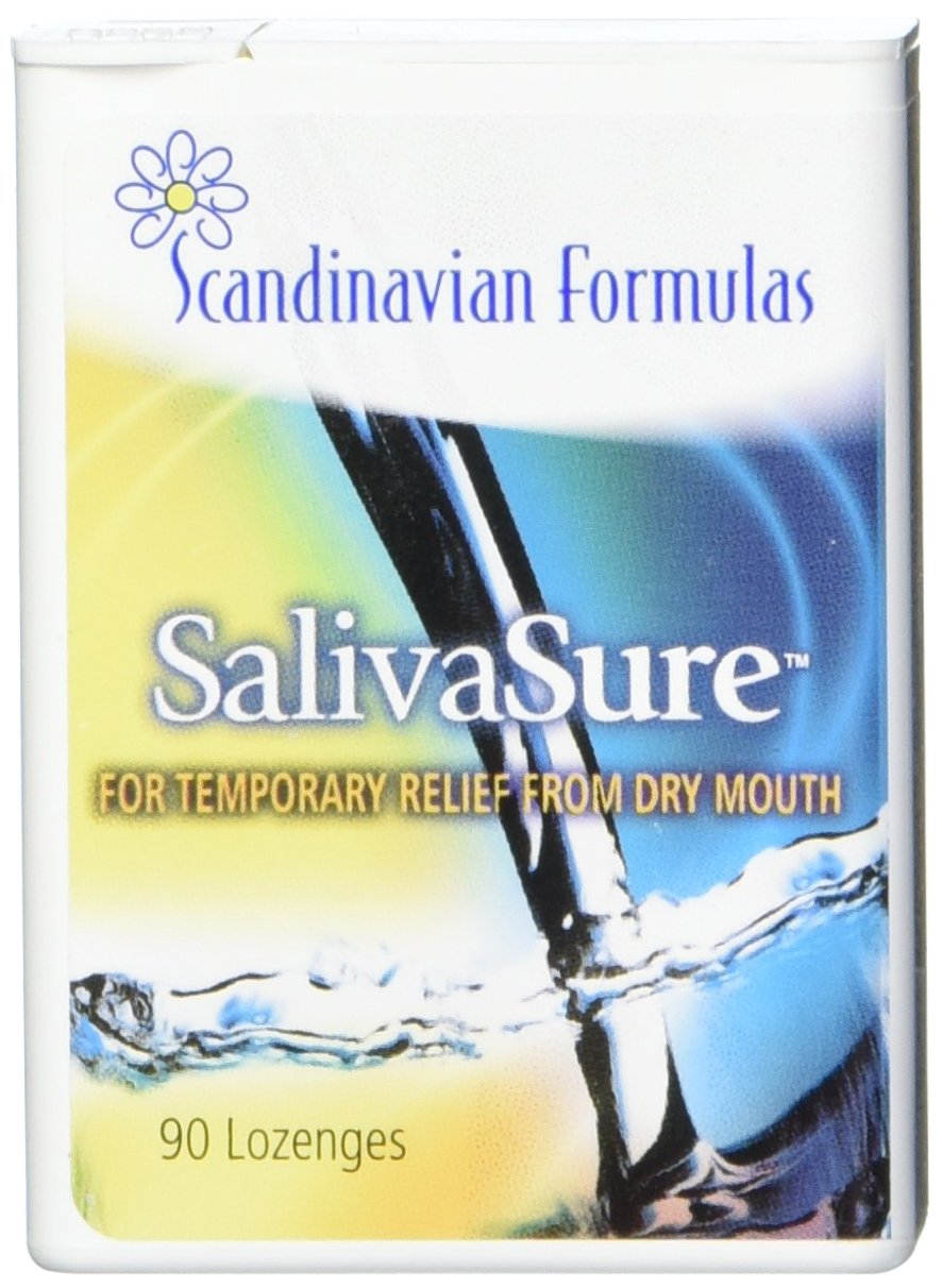 Front view of Scandinavian Formulas Salivasure Lozenges 90 Count