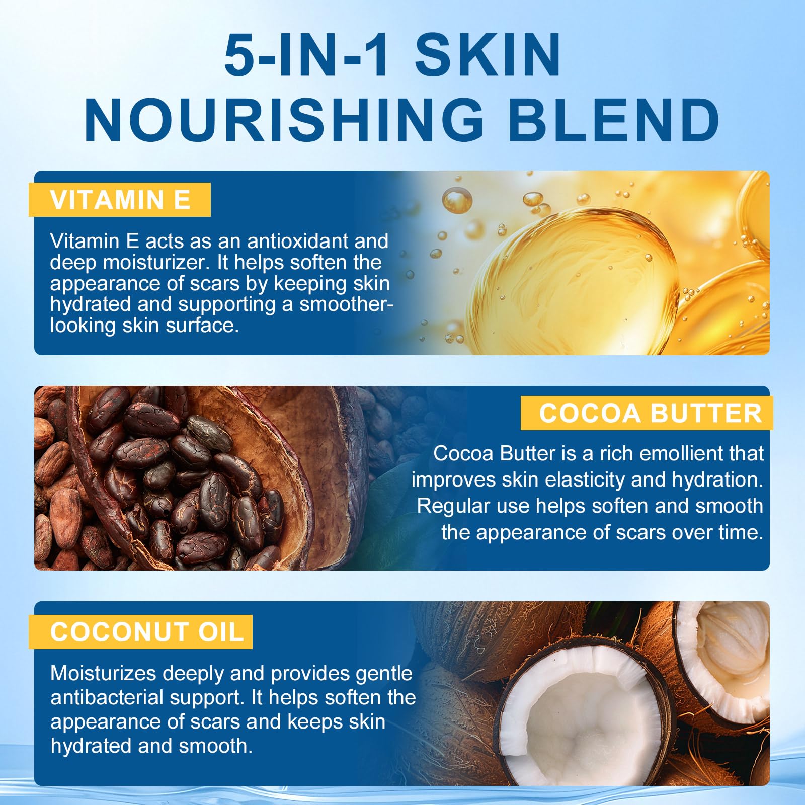 Scar Butter cream texture highlights rich hydration for dry, damaged skin.