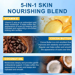 Scar Butter cream texture highlights rich hydration for dry, damaged skin.