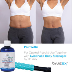 Scar massage using lymphatic drainage oil for healing