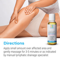 Oil applied to scar area for scar massage and recovery.