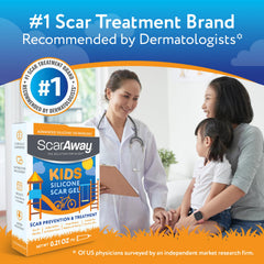 ScarAway Kids silicone gel on skin demonstrating smooth application