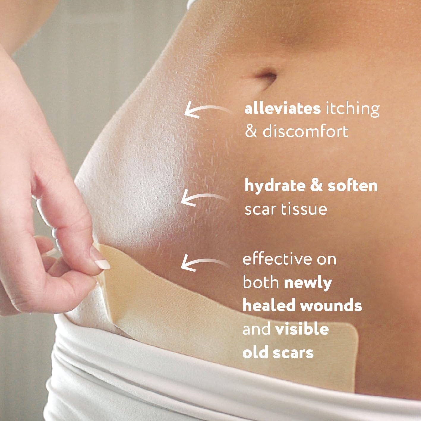 ScarAway reusable silicone scar sheets laid flat for durable, repeated use.