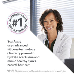 ScarAway close-up of ultra-thin breathable fabric designed for daily wear.