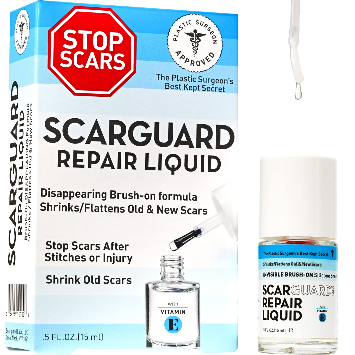 ScarGuard brush-on silicone-liquid forms invisible scar care