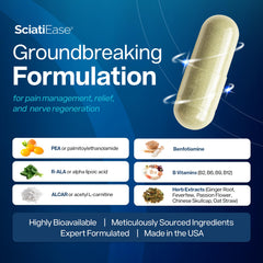 SciatiEase bottle-pour morning-evening demonstrates easy routine and consistent intake.