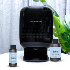 Scent Better Pro app control demonstrates Bluetooth management for personalized ambiance.