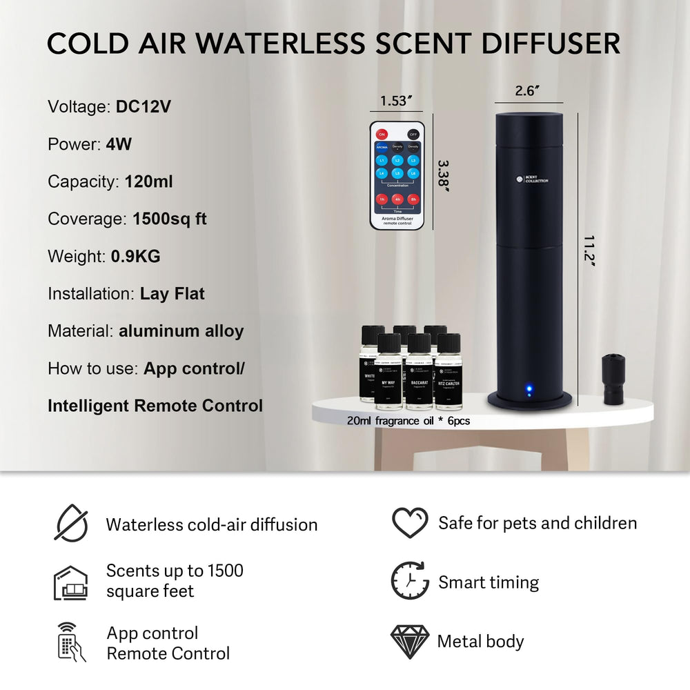 Scent Collection Waterless Nebulizing Diffuser closeup showing powerful, consistent aroma without heat.