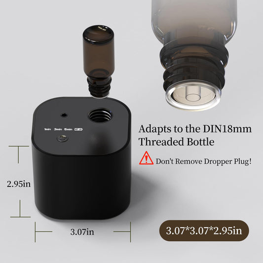 Close-up of diffuser mist output in operation