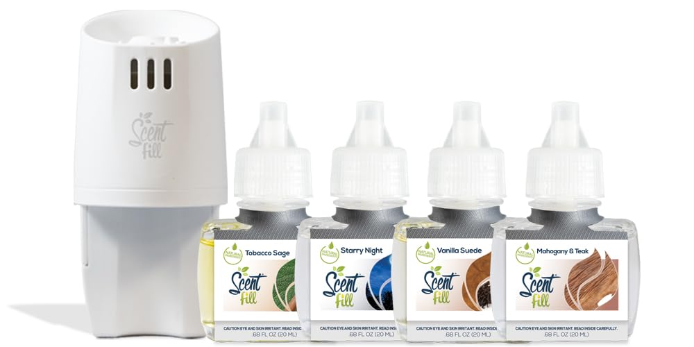 Scent Fill Masculine Kit – full set with 4 refills and diffuser