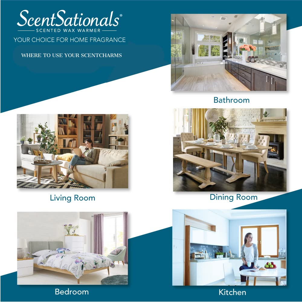 ScentSationals aroma diffuser placed in a bathroom