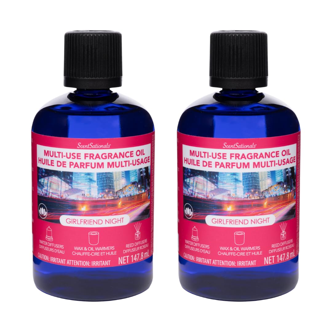 ScentSationals Girlfriend Night diffuser fragrance oil refill – two 147.8 ml bottles for diffusers
