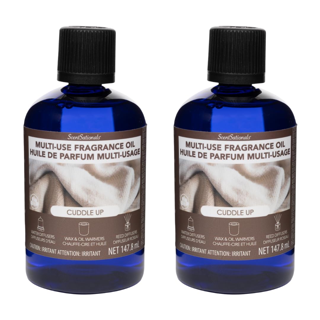 ScentSationals Multi-Use Essential Oils Refill for Diffusers - Cuddle Up, 147.8 ml each (set of 2)