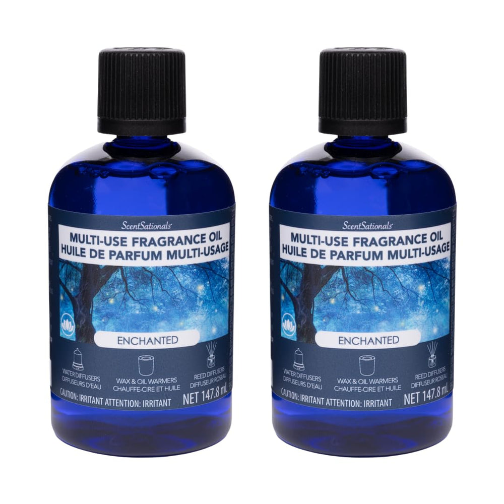 Enchanted ScentSationals diffuser oil refill set (2 x 147.8 ml) for diffusers, wax warmers and reed diffusers