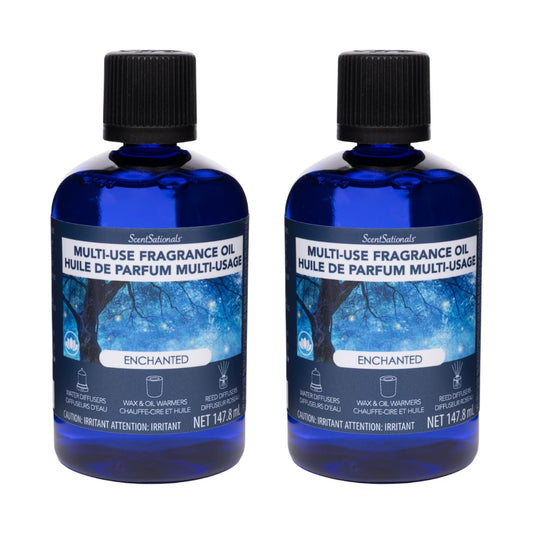 Enchanted ScentSationals diffuser oil refill set (2 x 147.8 ml) for diffusers, wax warmers and reed diffusers