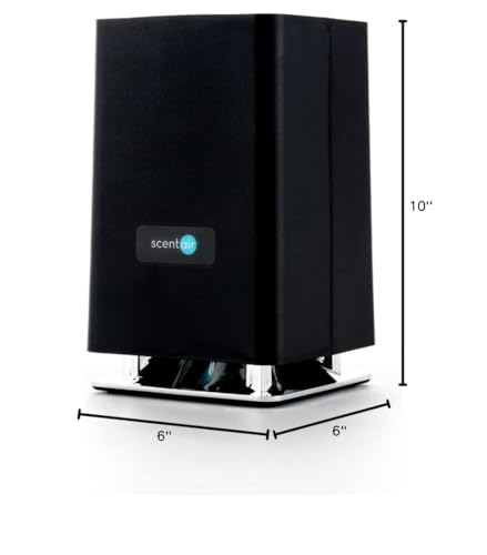 ScentAir Whisper Home diffuser in black, back view