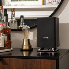 ScentAir Whisper Home diffuser in black, side view
