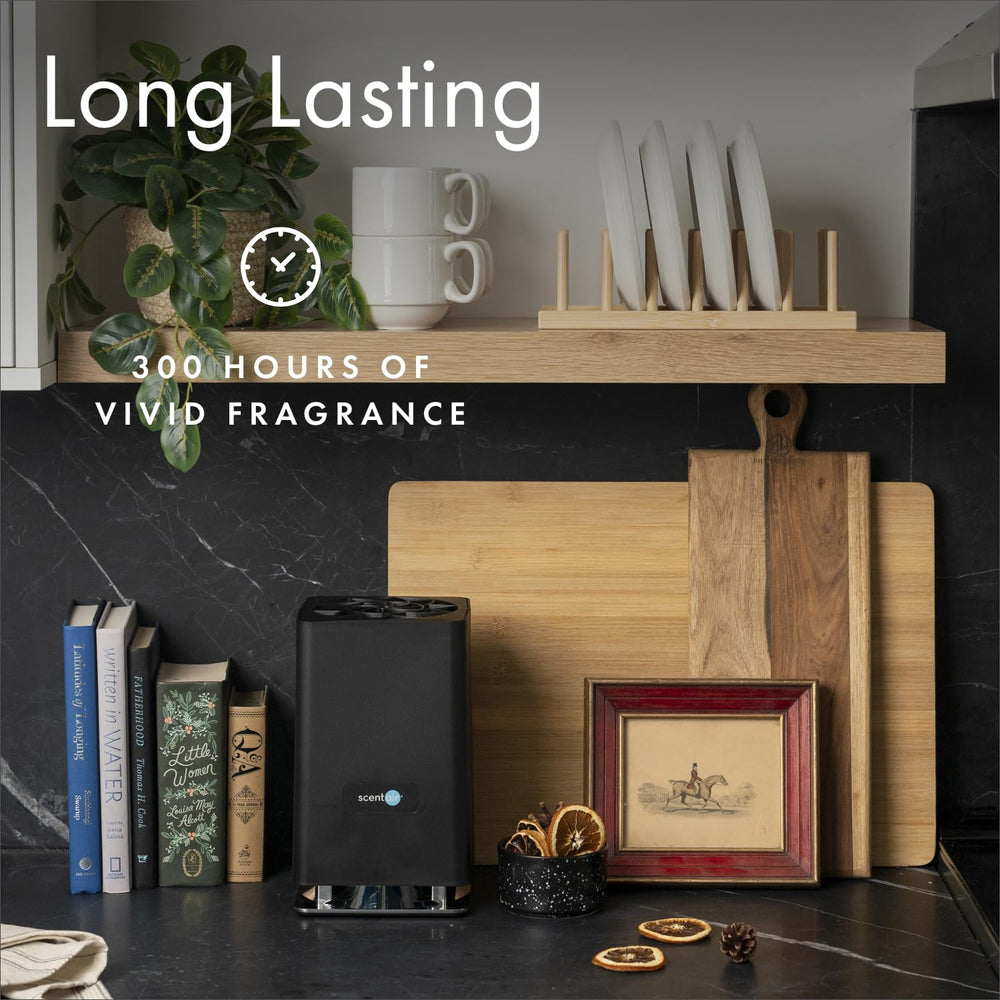 ScentAir Whisper Home diffuser can stand upright or lay flat