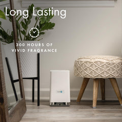 Diffuser coverage up to 800 sq ft label on Whisper Home
