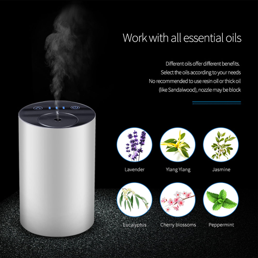 Scentcares Sentiment Diffuser compact size fits desks, cars, and small spaces.