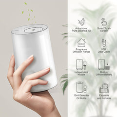 Scentcares Sentiment Diffuser USB-C charging enables wireless operation anywhere.
