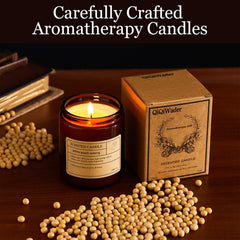 Gift-ready candle packaging in craft paper