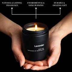 Gift-ready candle in elegant packaging for holidays or special occasions.