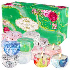 Natural soy wax candles in gift set for Mom and women