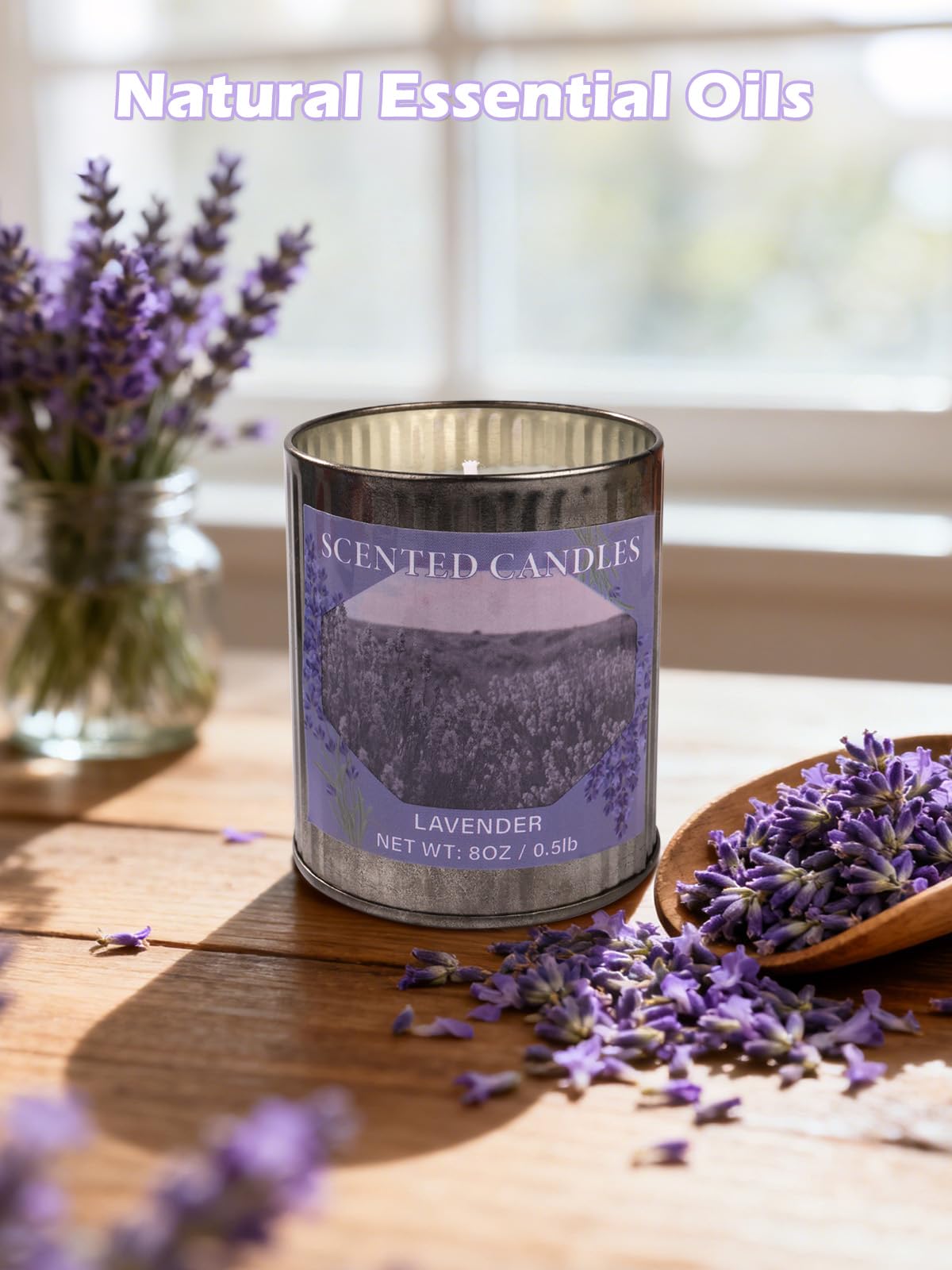 Jasmine scented candle in a 32oz soy wax jar