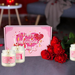 Elegant home decor candle set arranged for gifting