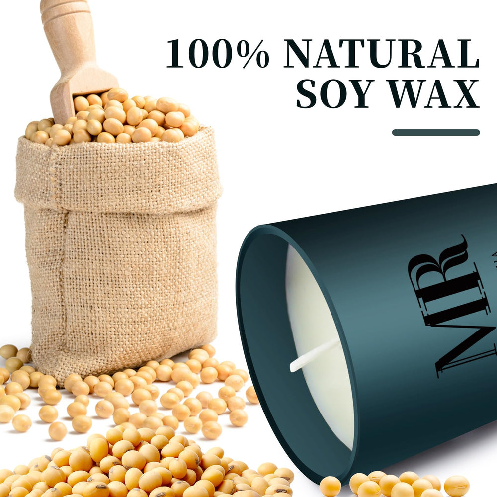 Gift-ready packaging for the men's candle set