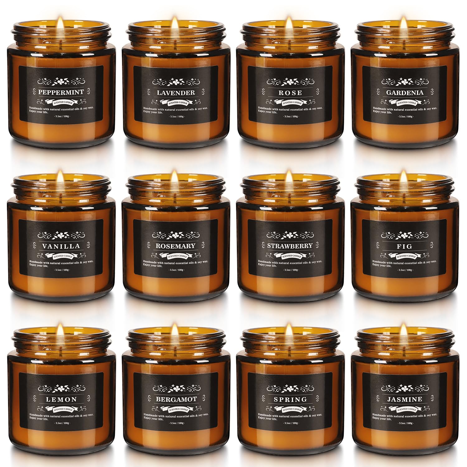 Lemon scented candle from the set