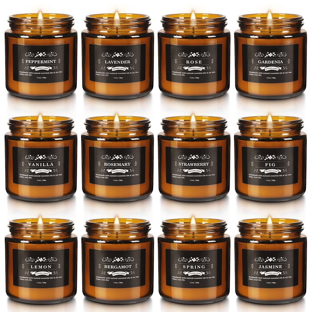 Lemon scented candle from the set