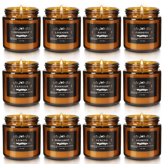 Lemon scented candle from the set