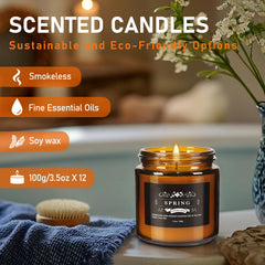 Rose scented candle