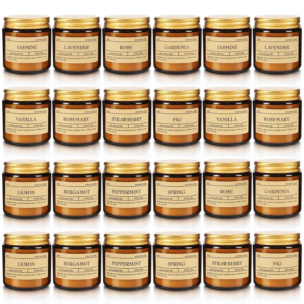 Main image of the 24-pack scented candle set