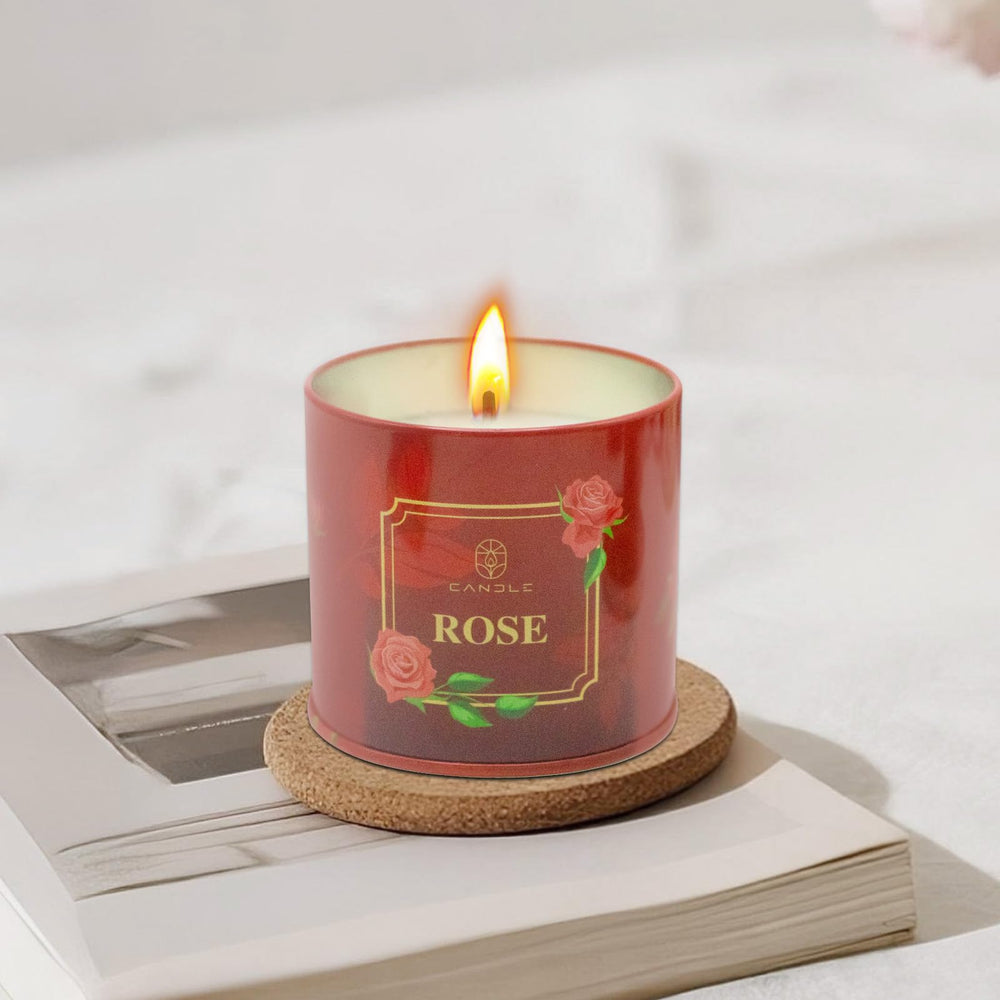 Candle jars with metal lids for aroma preservation