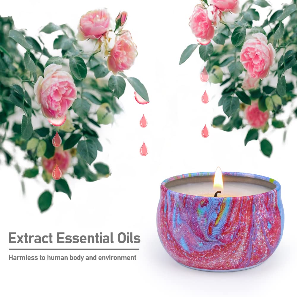 Jasmine scented candle tin