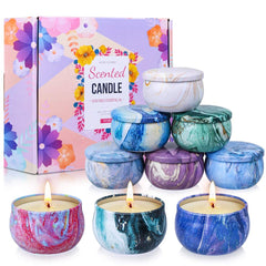 Lavender scented candle tin