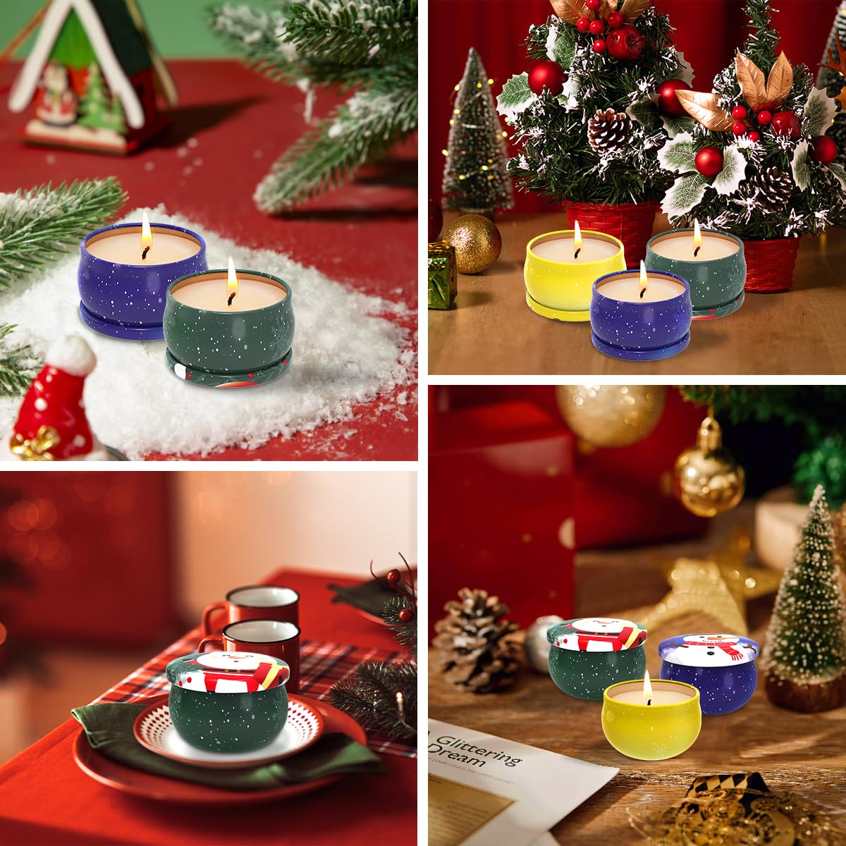 Natural soy wax candle with cotton wick
