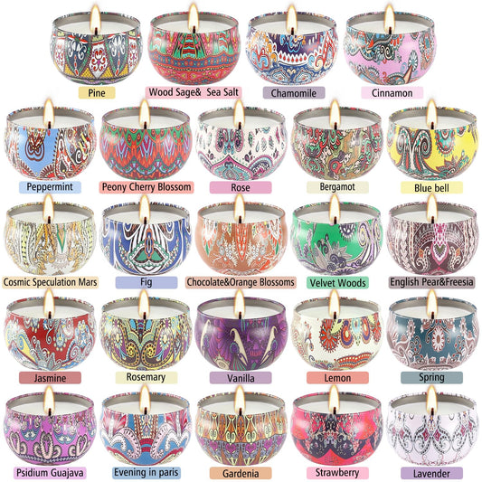 Candle jar 1 in the Scented Candles Gift Set