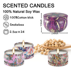 Candle jar 6 in the Scented Candles Gift Set