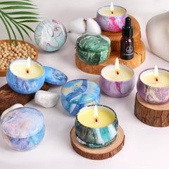 Smokeless candles with cotton wicks