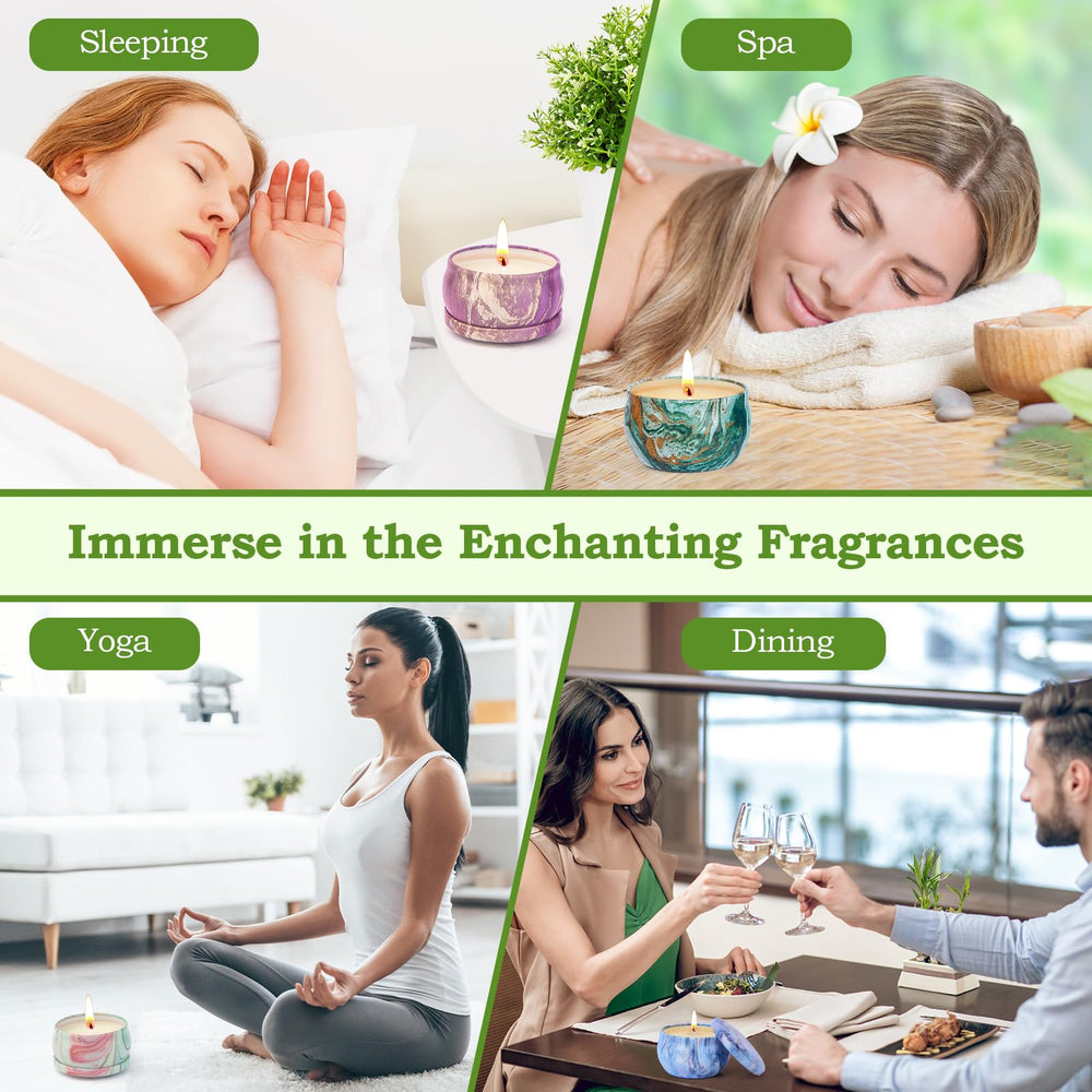 Gift-ready scented candle set in elegant packaging